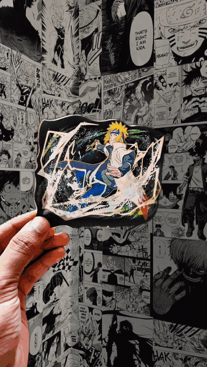 Minato Yellow Flash Rasengan 3D Sticker