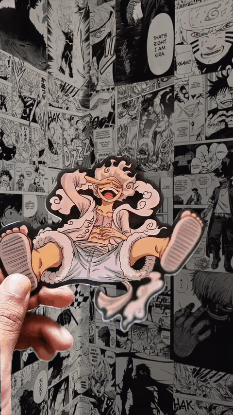 Luffy Gear 5 Nika Awakening 3D Sticker