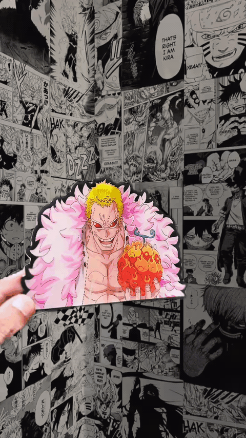 Donquixote Doflamingo Heavenly Yaksha 3D Sticker