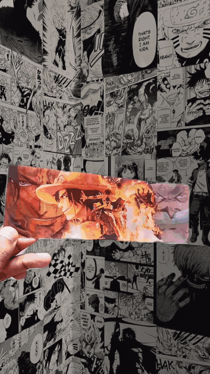 Luffy Red Hawk Attack 3D Sticker
