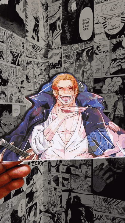 Shanks Red Hair Yonko 3D Sticker