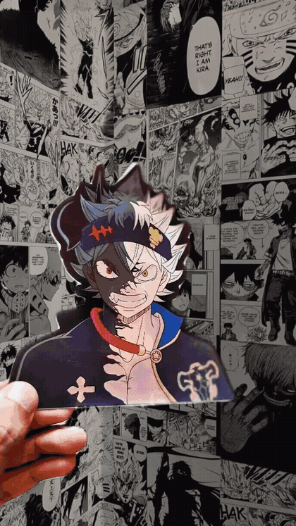 Asta Anti-Magic Demon Slayer 3D Sticker