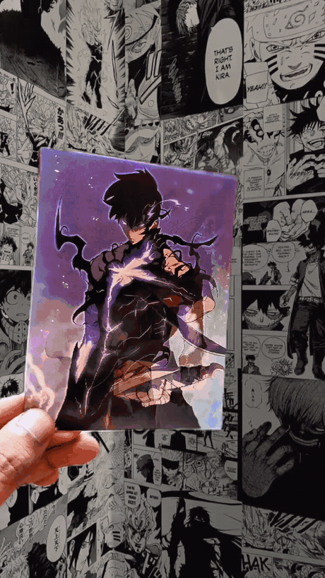 Sung Jinwoo Shadow Monarch Awakening 3D Sticker