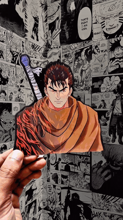 Guts Black Swordsman 3D Sticker
