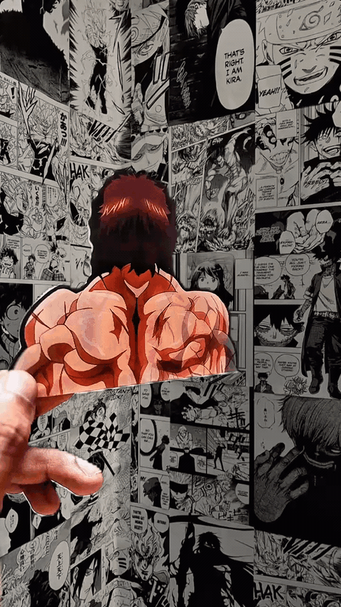 Baki Hanma Grappler 3D Sticker