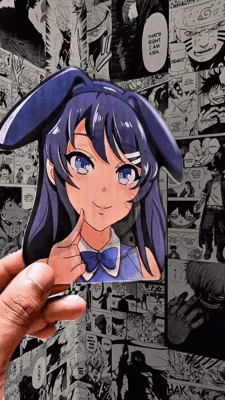 Aqua Goddess Party Member 3D Sticker