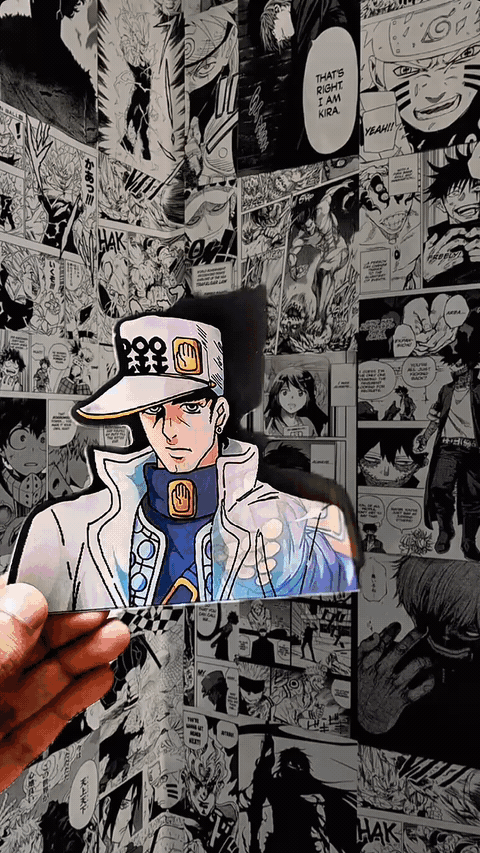 Jotaro Kujo Star Platinum 3D Sticker