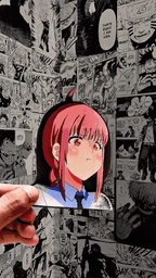 Makima Control Devil 3D Sticker