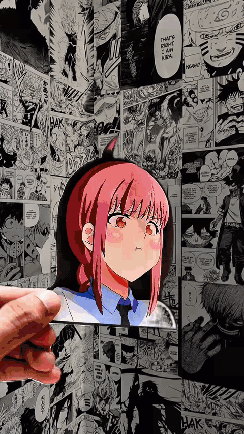 Makima Control Devil 3D Sticker