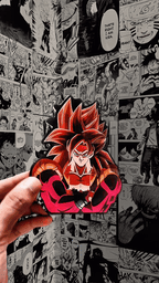 Goku Super Saiyan 4 3D Sticker