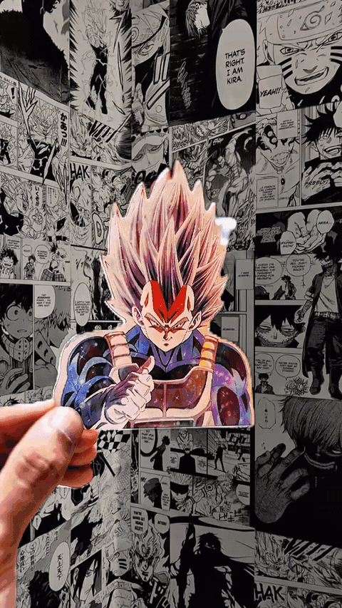 Goku Super Saiyan Blonde 3D Sticker