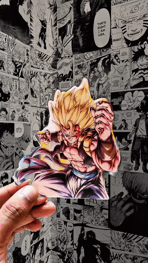 Goku Super Saiyan 3 3D Sticker