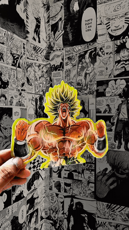 Broly Wrath Unleashed 3D Sticker