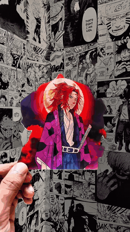 Daki Upper Moon Six 3D Sticker