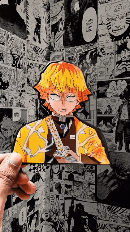 Zenitsu Thunder Breathing 3D Sticker