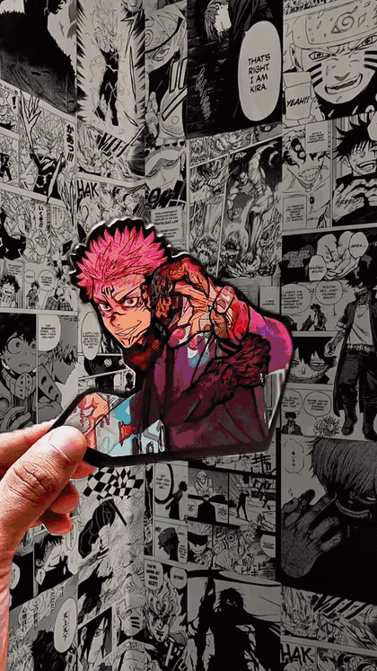 Yuji Itadori Sukuna Awakened 3D Sticker