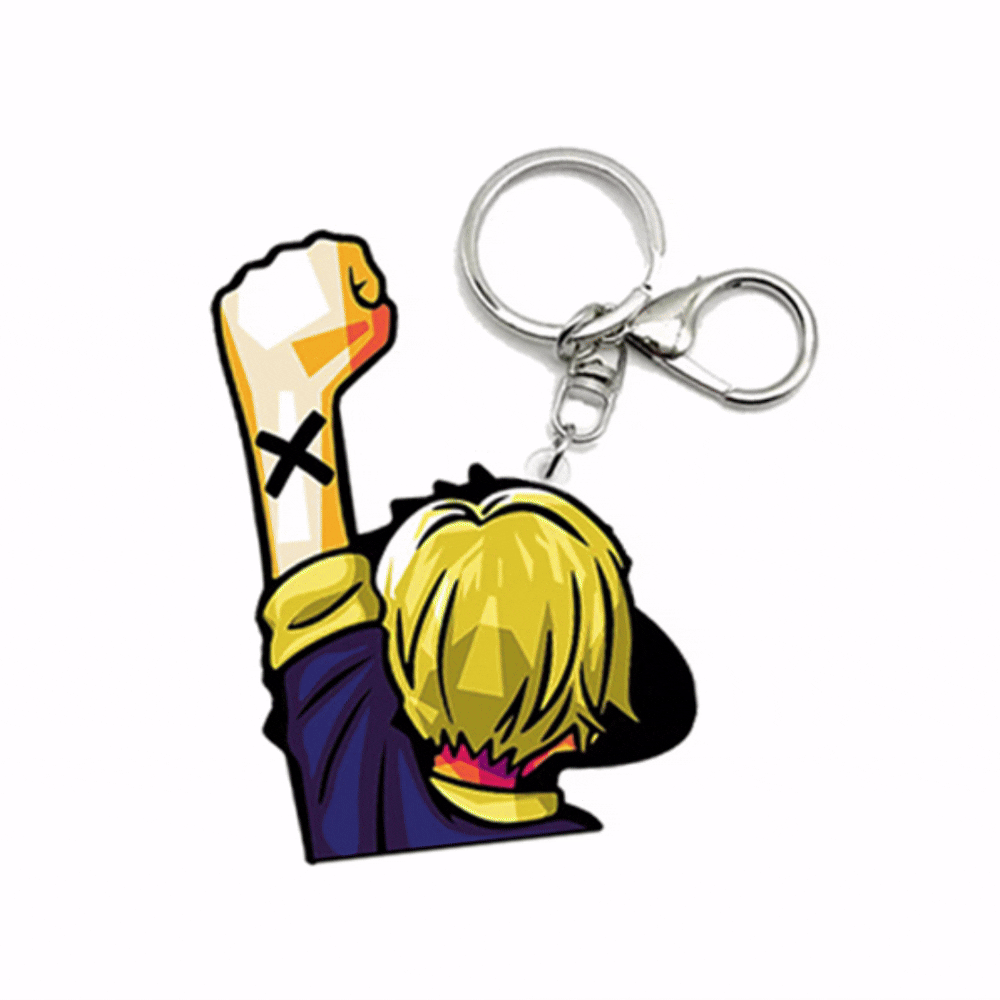 Sanji Fist Pump Acrylic Keychain