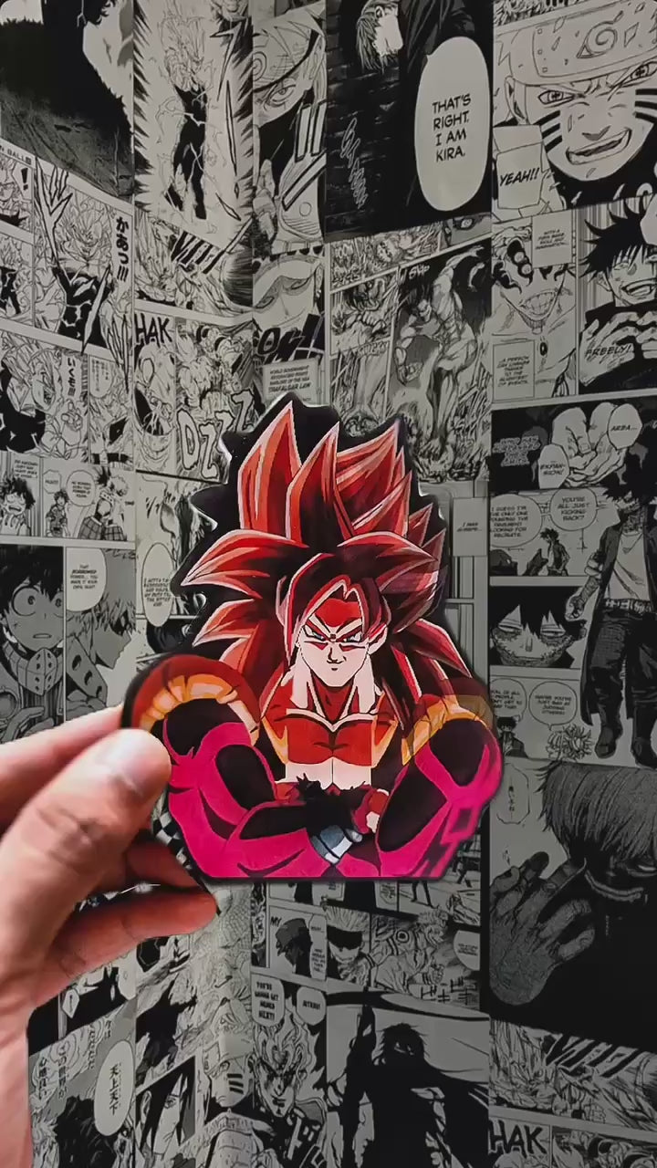 Goku Super Saiyan 4 3D Sticker