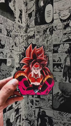 Goku Super Saiyan 4 3D Sticker