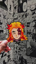 Rengoku Flame Dance 3D Sticker