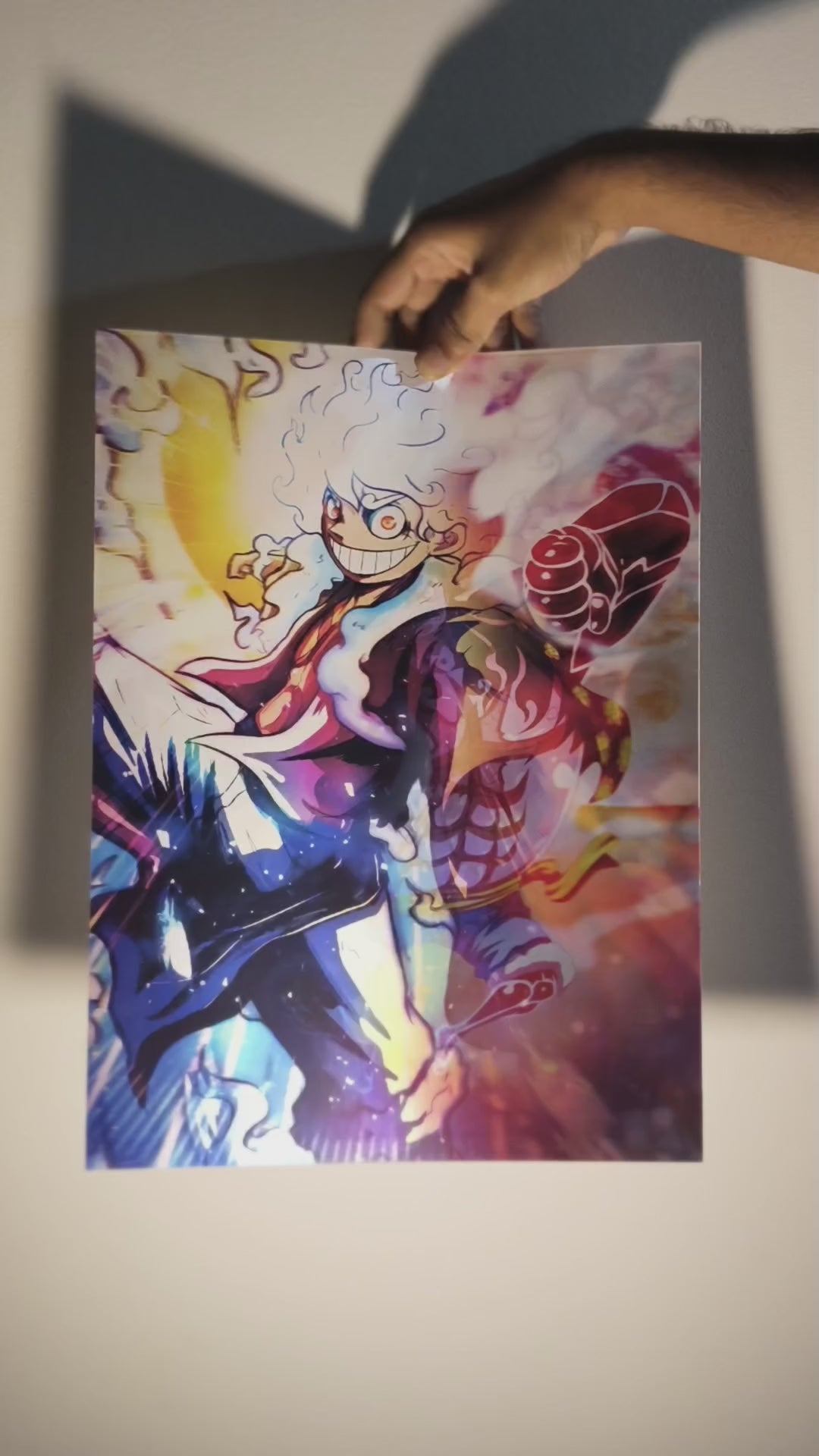 One Piece: Luffy Gear 5 Awakening Epic 3D Lenticular Poster