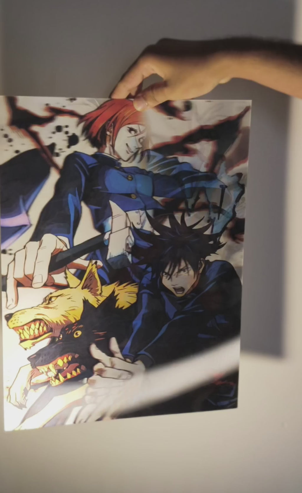 Jujutsu Kaisen: Megumi Fushiguro Ten Shadows 3D Lenticular Poster