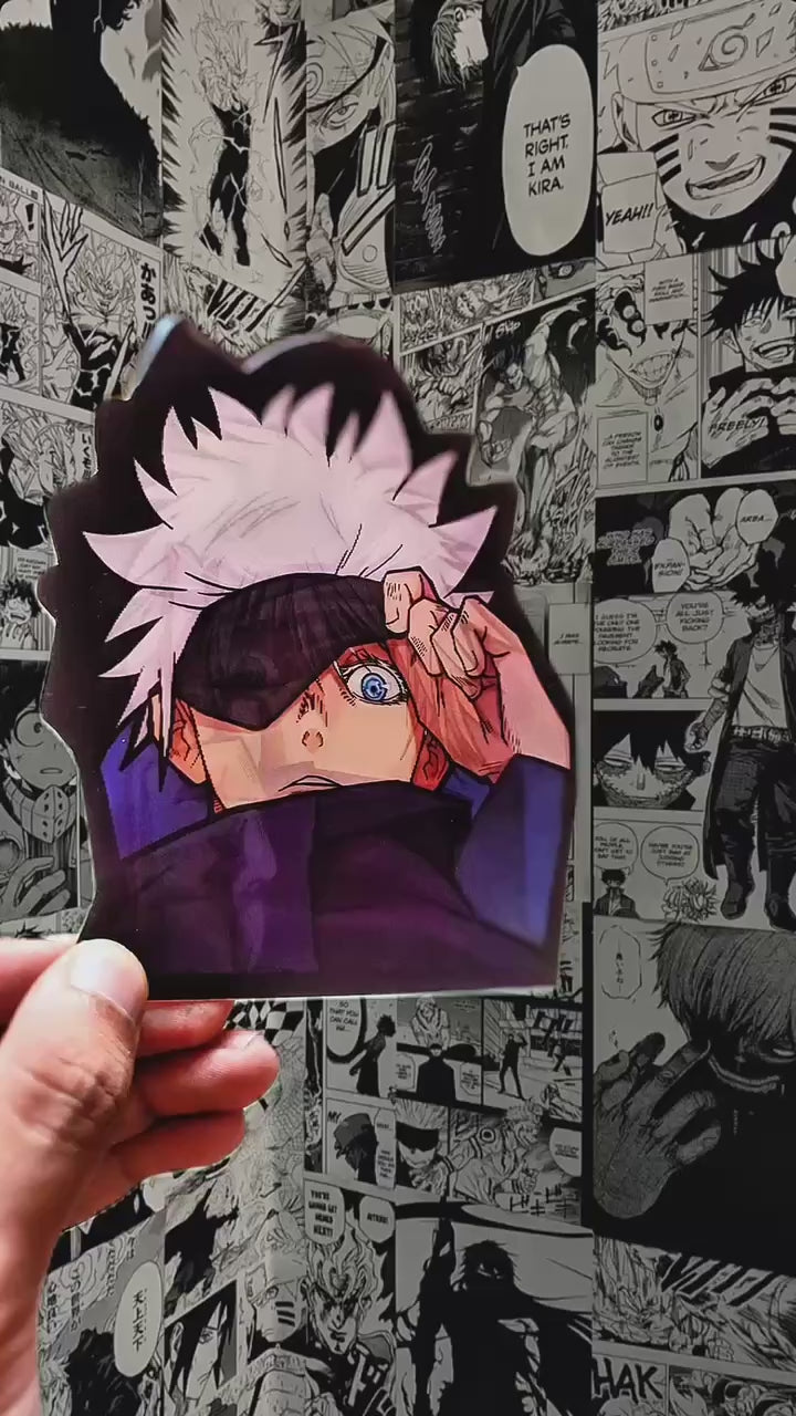 Gojo Satoru Blindfolded Six Eyes 3D Sticker