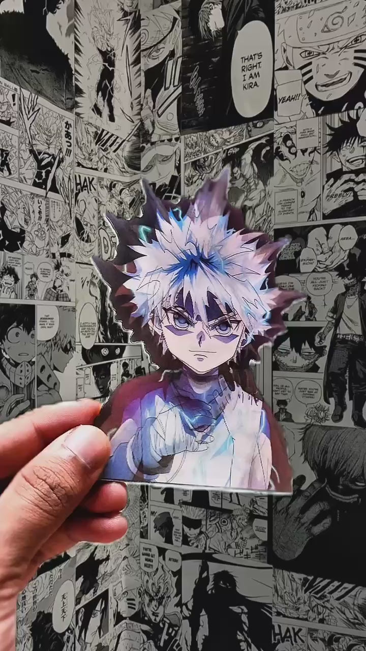 Killua Zoldyck Lightning 3D Sticker