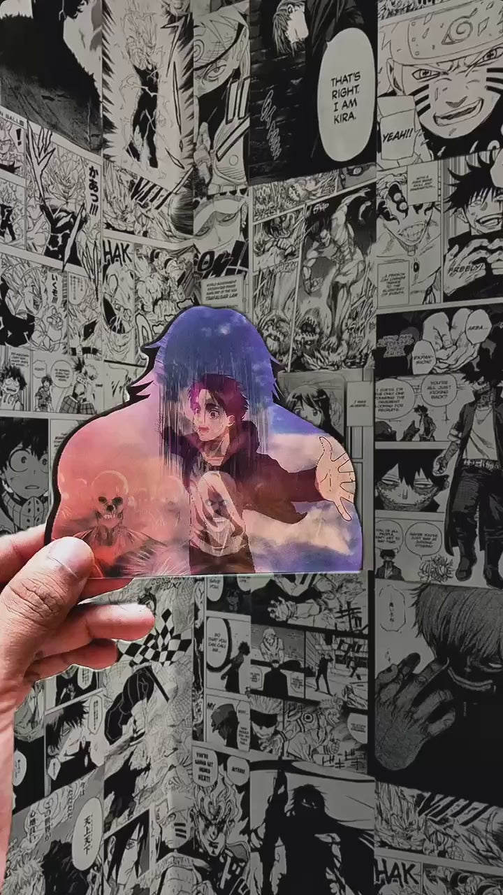 Eren Yeager Founding Titan 3D Sticker