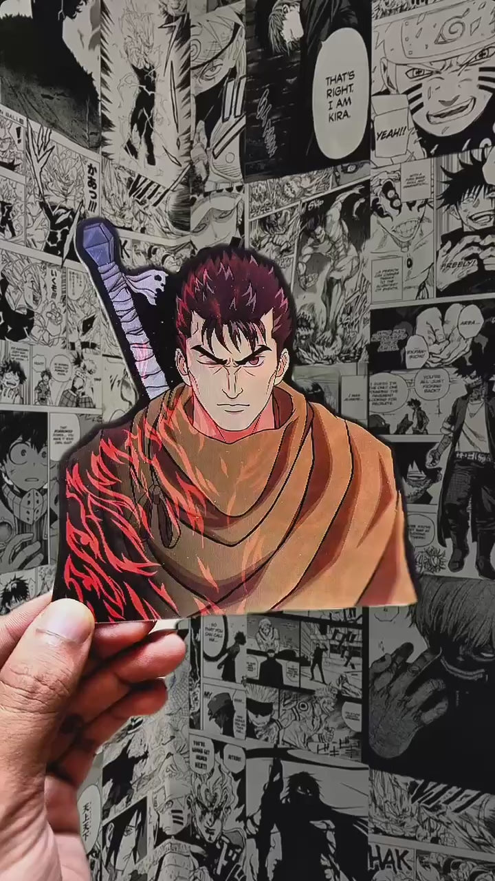 Guts Black Swordsman 3D Sticker