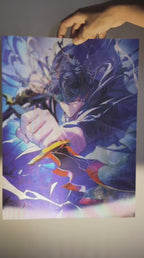 Solo Leveling: Sung Jin-woo Shadow Monarch 3D Lenticular Poster