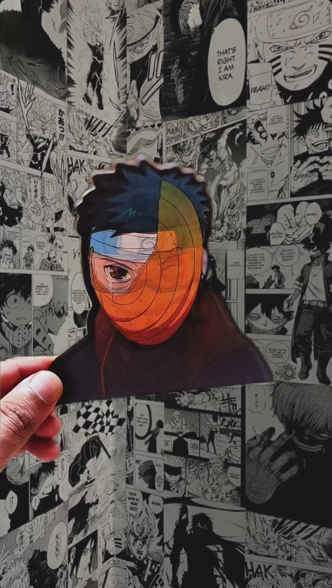 Young Obito Uchiha 3D Sticker
