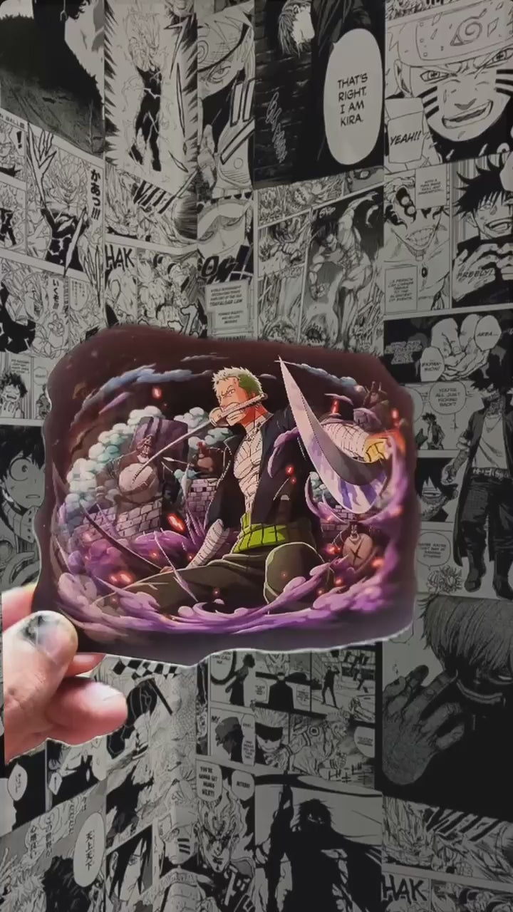 Roronoa Zoro "King of Hell" 3D Motion Sticker