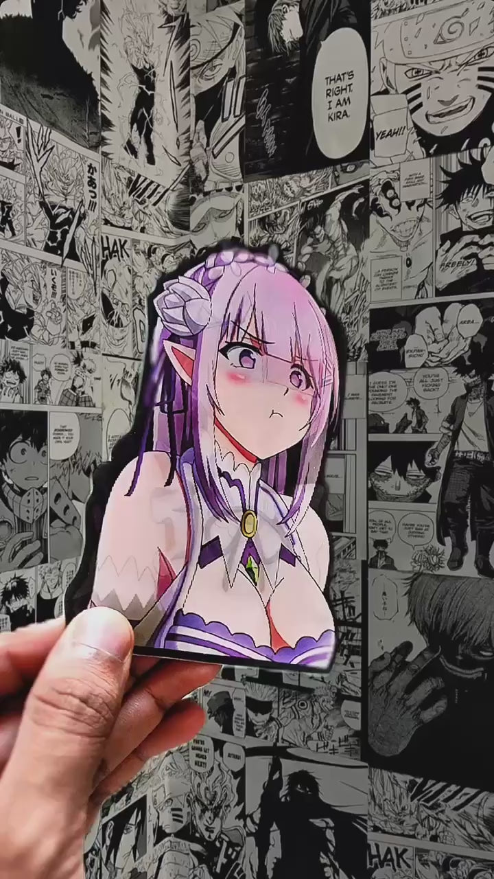 Emilia Half-Elf Spirit 3D Sticker