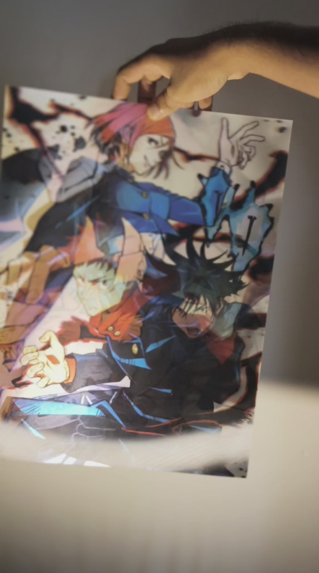 Jujutsu Kaisen: Yuji Itadori Black Flash 3D Lenticular Poster