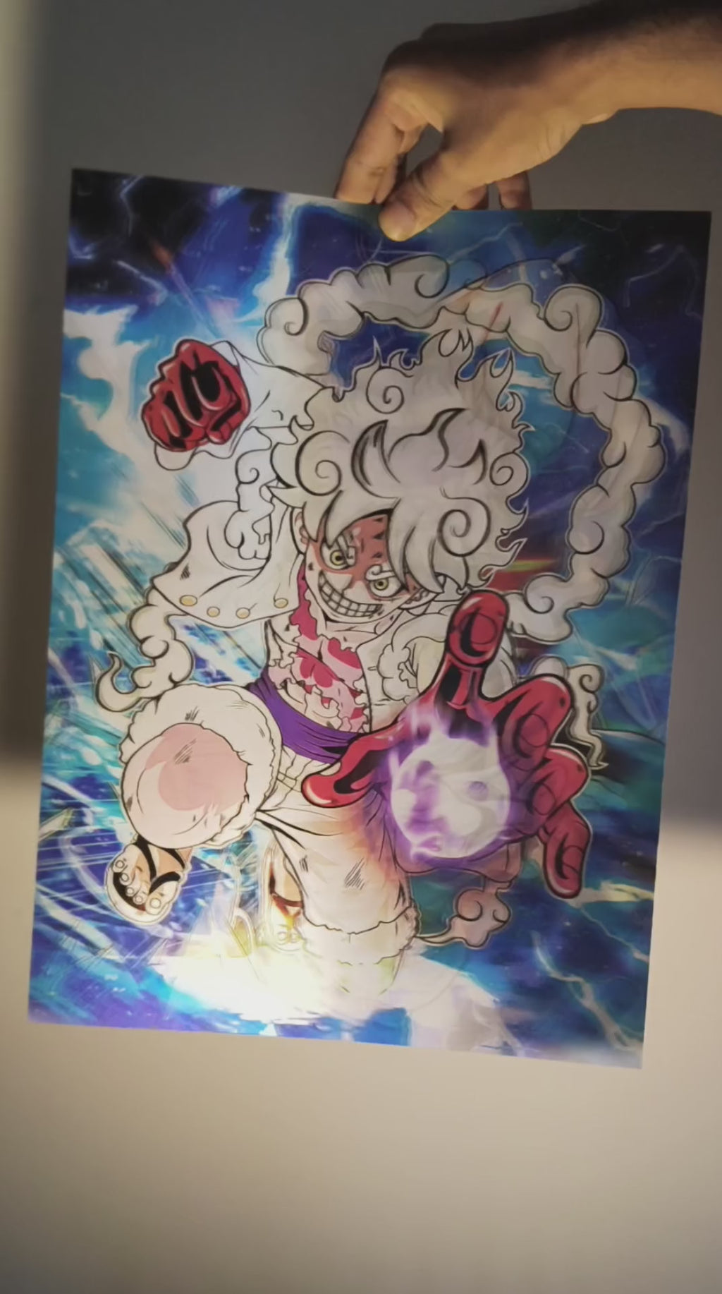 One Piece: Luffy Gear 4 Snakeman 3D Lenticular Poster