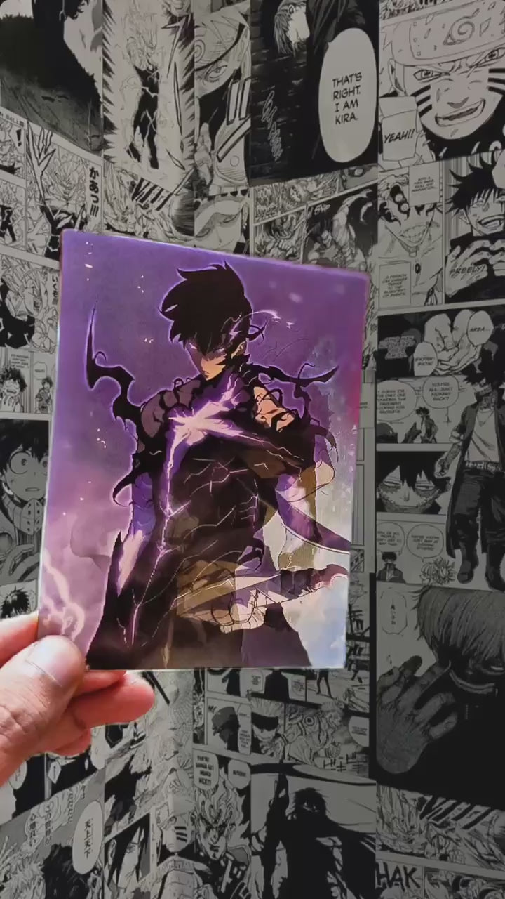Sung Jinwoo Shadow Monarch Awakening 3D Sticker