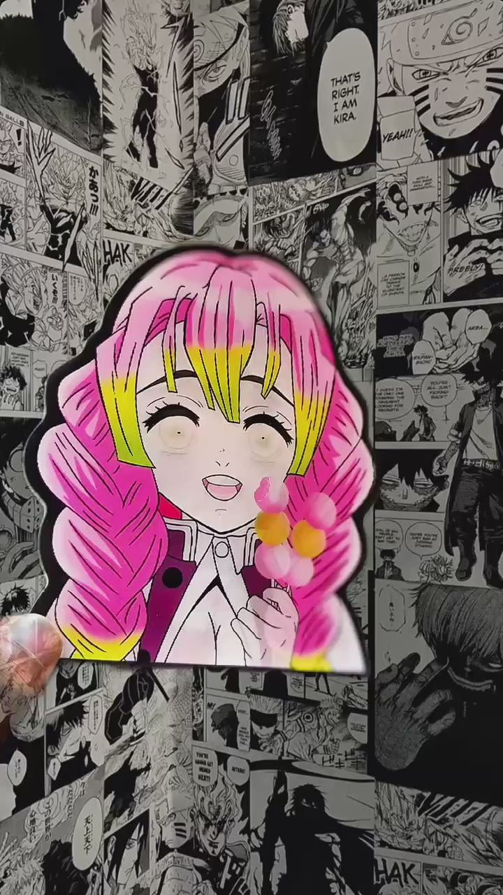 Mitsuri Kanroji Love Hashira 3D Sticker